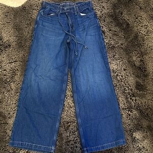 AE Dreamy Drape Strigid Low-Rise Ultra Wide-Leg Jeans